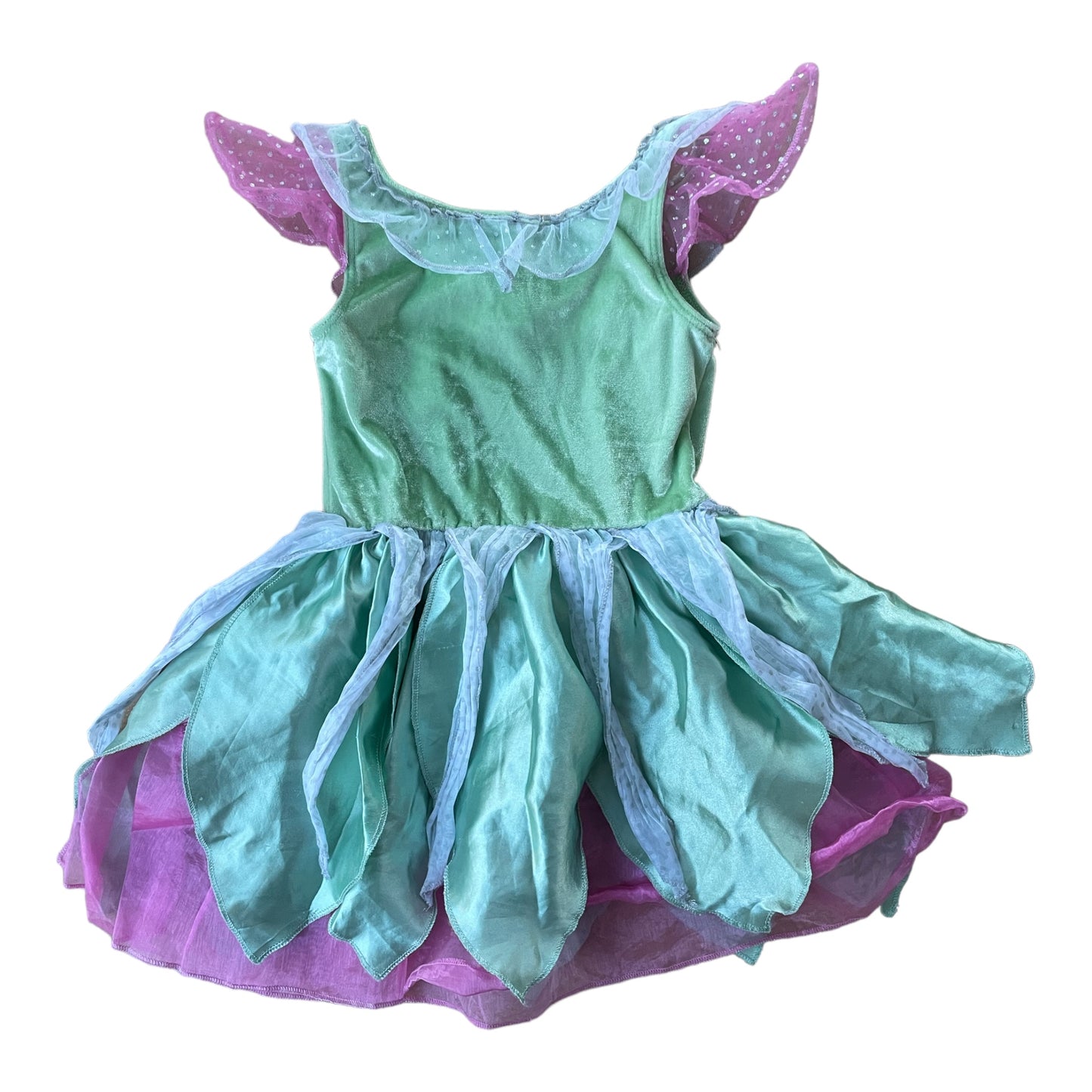 HM Green and Pink Princes Dress (2/4 years old, 98-104cm)