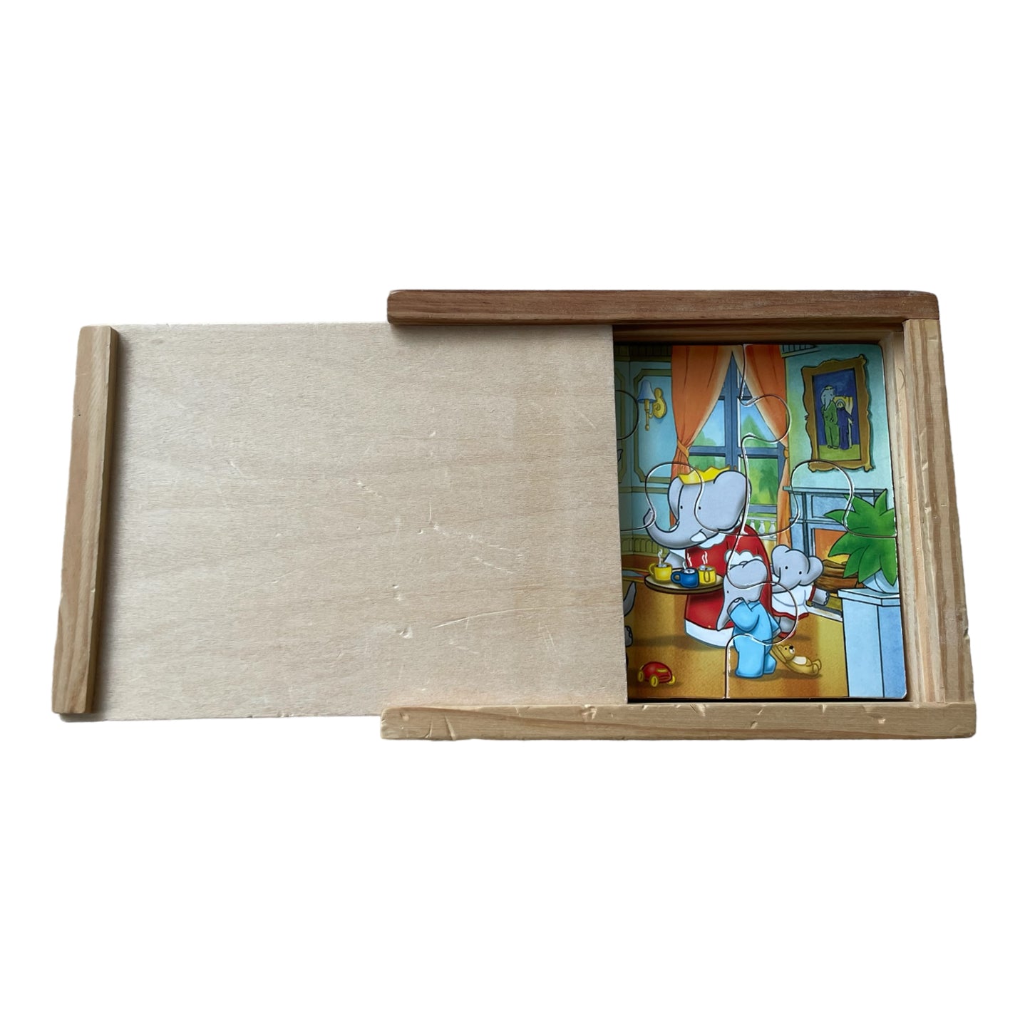 Vilac Barbar Holz-Puzzlebox – 4 Puzzles (6 Teile)