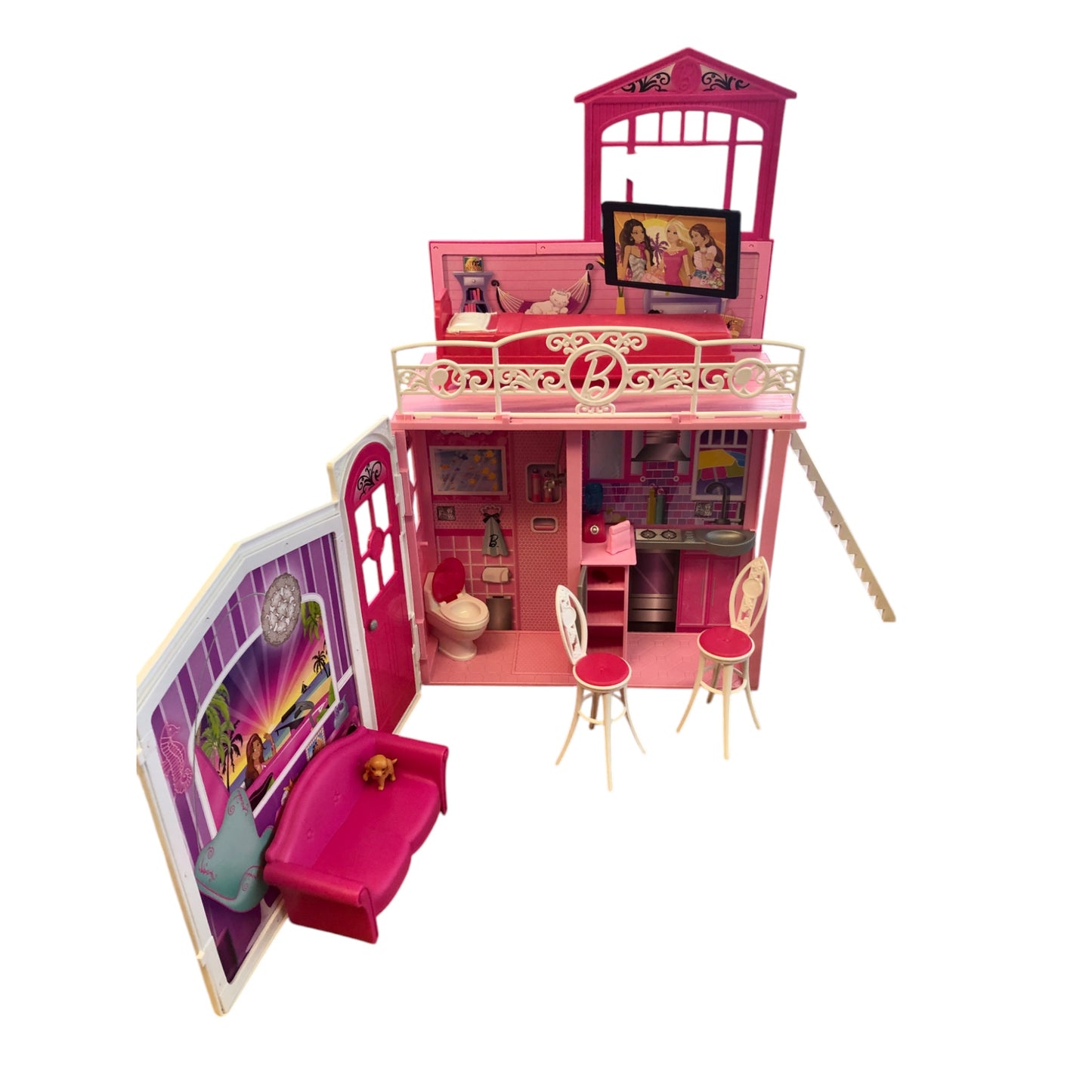 Barbie® Glam Vacation House - Resealable suitcase