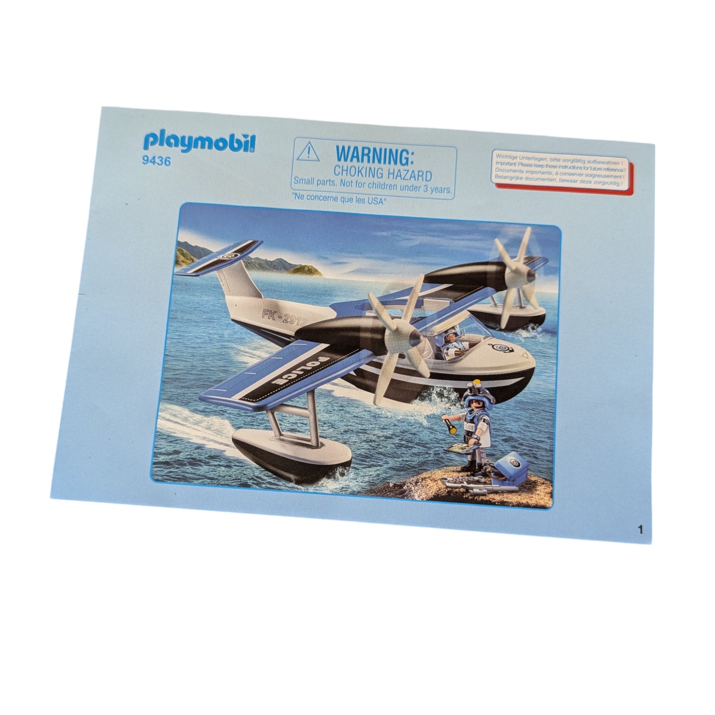 Playmobil® Action 9436 Hydravion de police