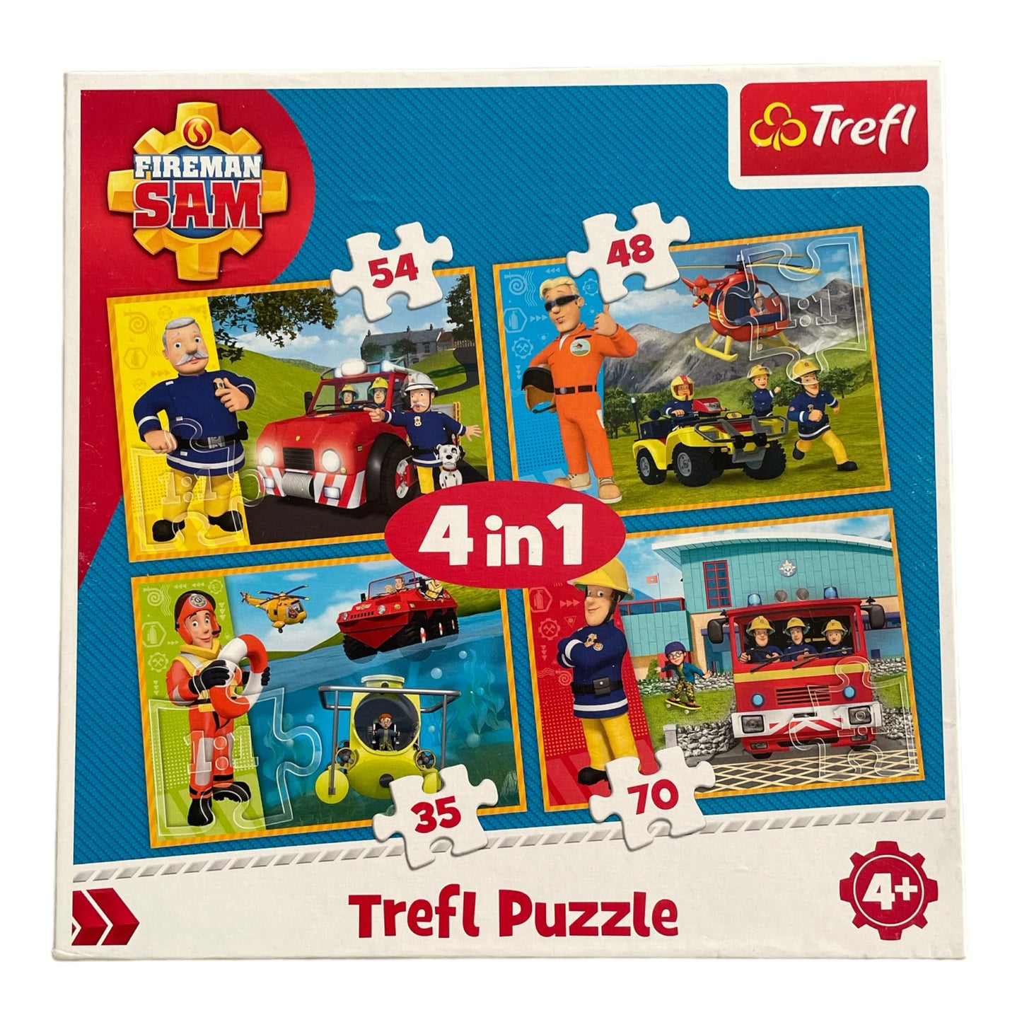 Fireman Sam - 4in1 Puzzle