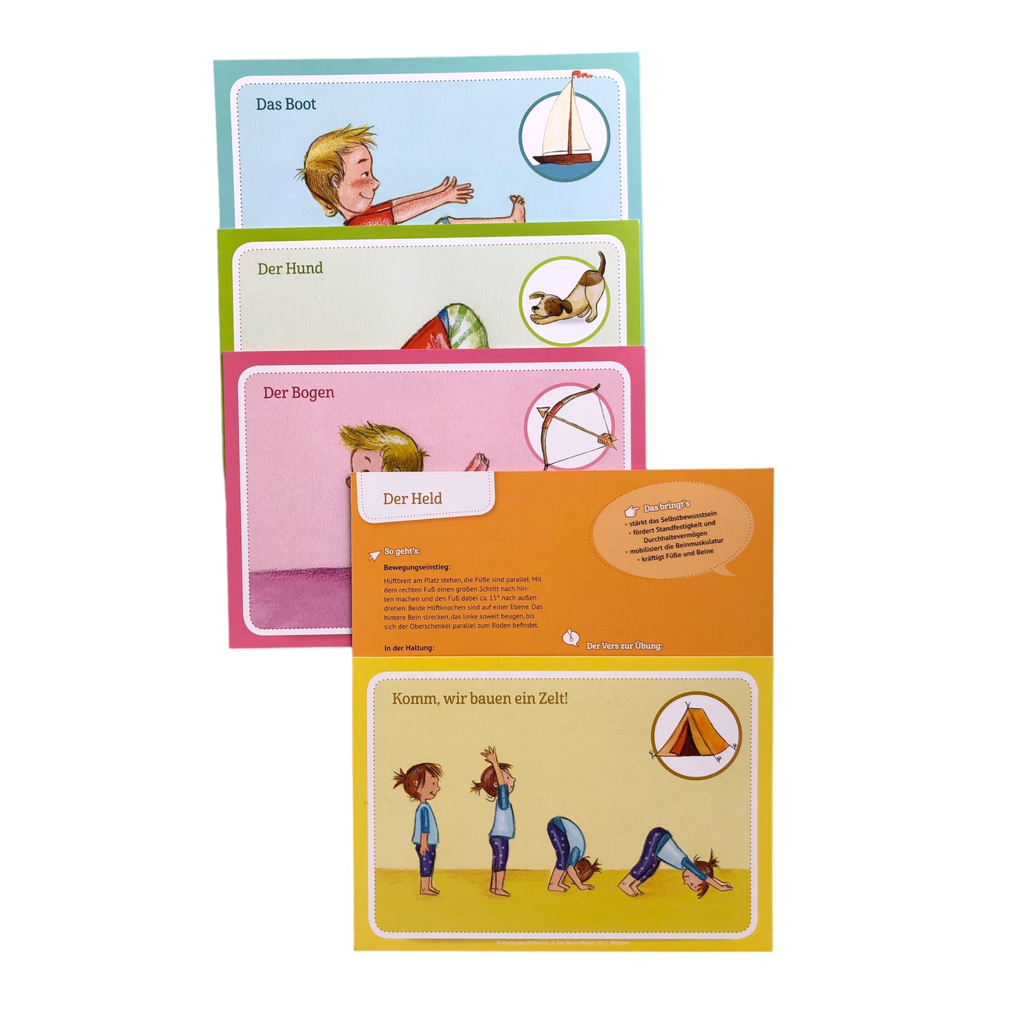 30 cartes Yoga pour enfants (version allemande)