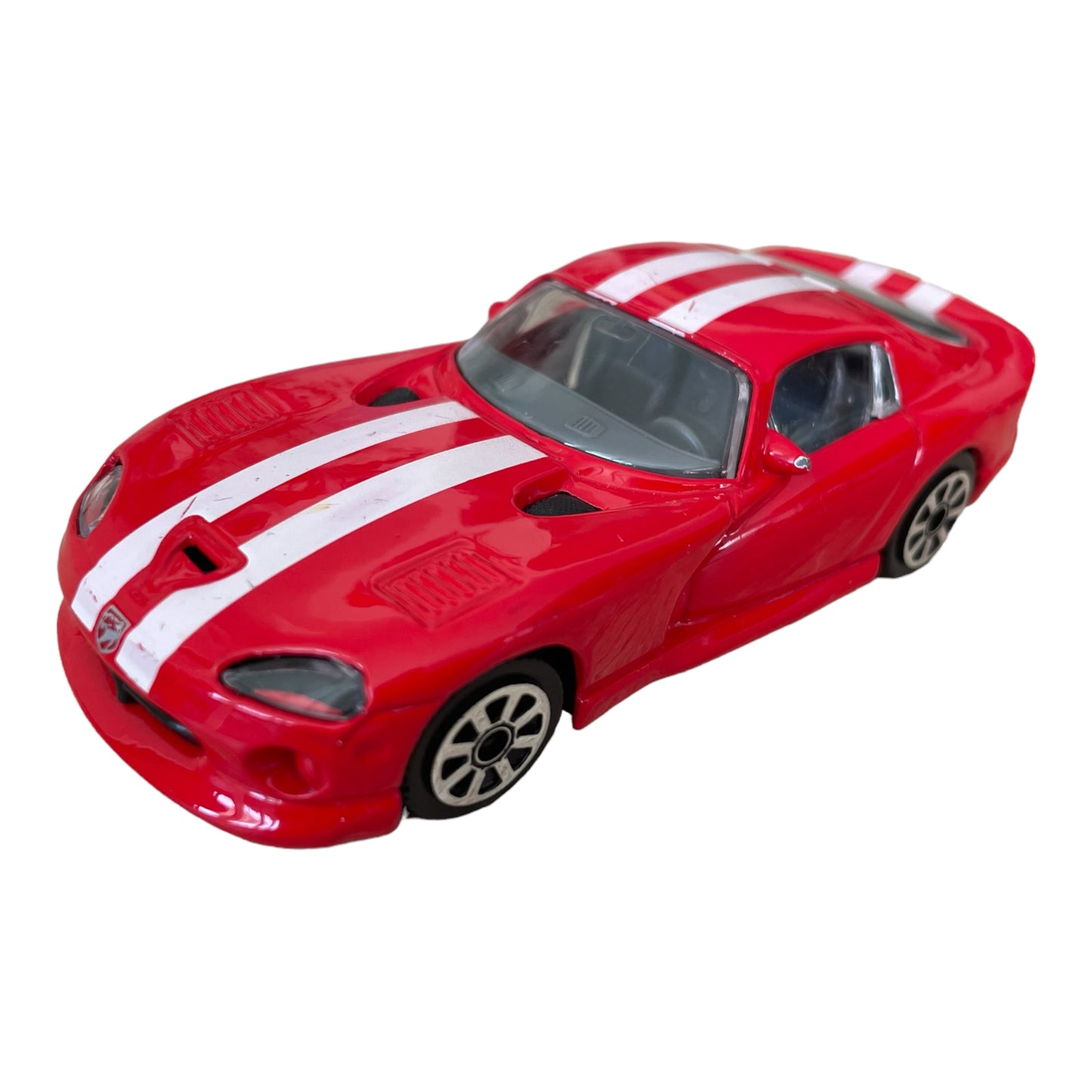 Set of 3 Iconic Cars, Viper GTS, Ford Mustang 1965, Ferrari 458 Italia 2009, Red Color