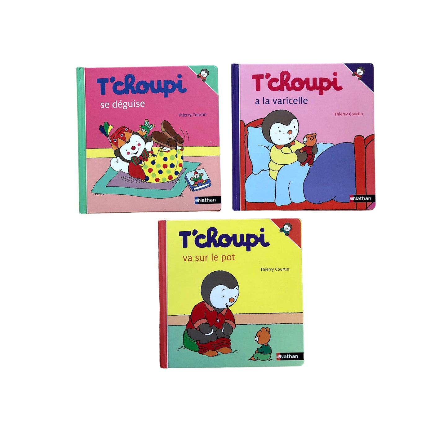 Lot de 3 livres T'choupi - Thierry Courtin