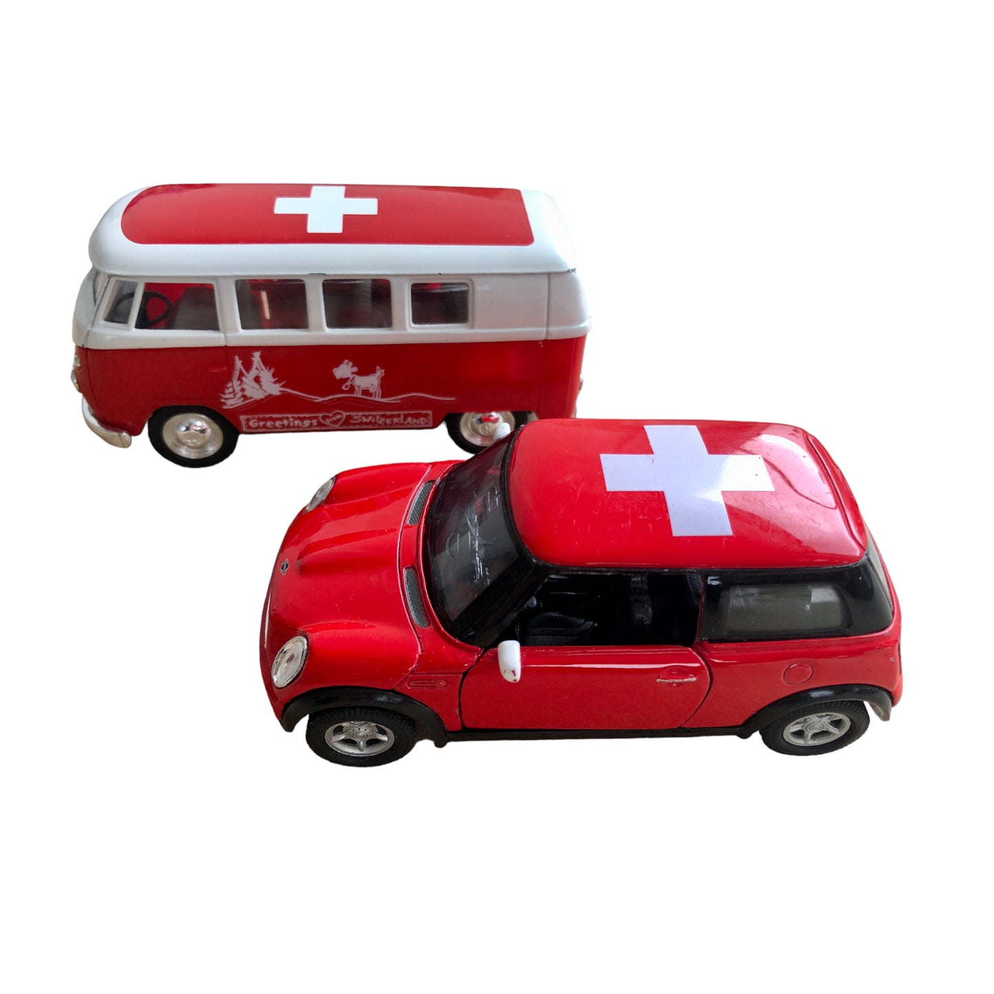 Welly – Schweizer Volkswagen Minibus und Minicooper