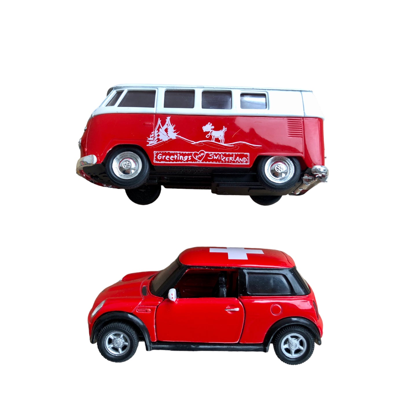 Welly – Schweizer Volkswagen Minibus und Minicooper