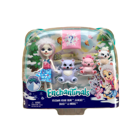 Enchantimals - Pristina Polar Bear Doll, Glacier and Family