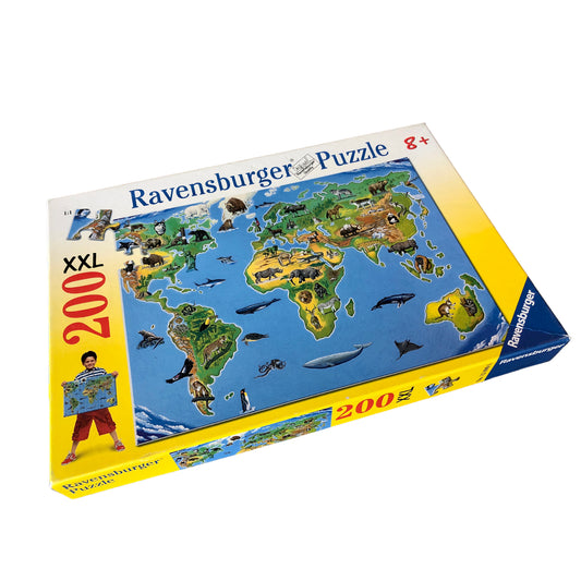 Ravensburger - Puzzle Carte du monde XXL 200 pièces