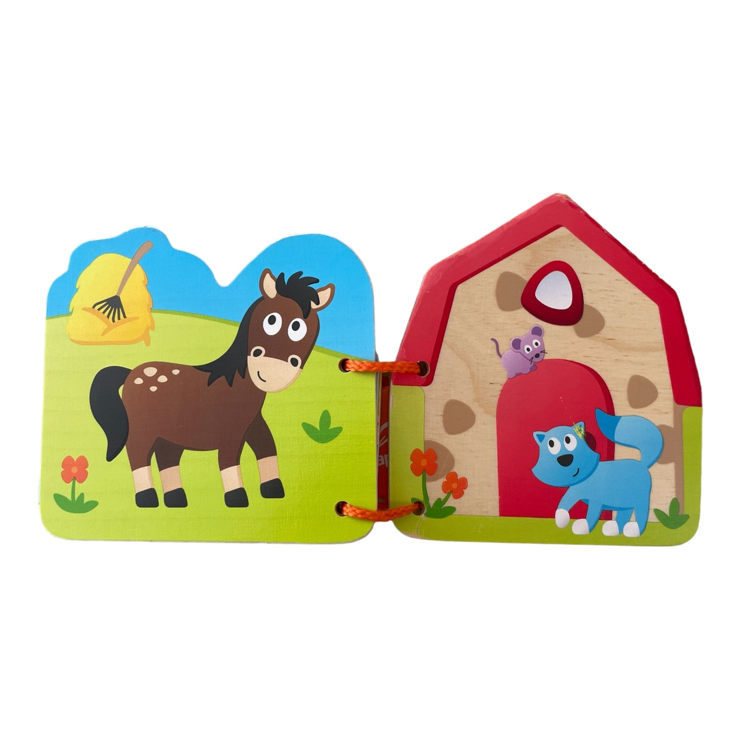 Hape Babybuch Tiere auf dem Bauernhof - Holzspielzeug