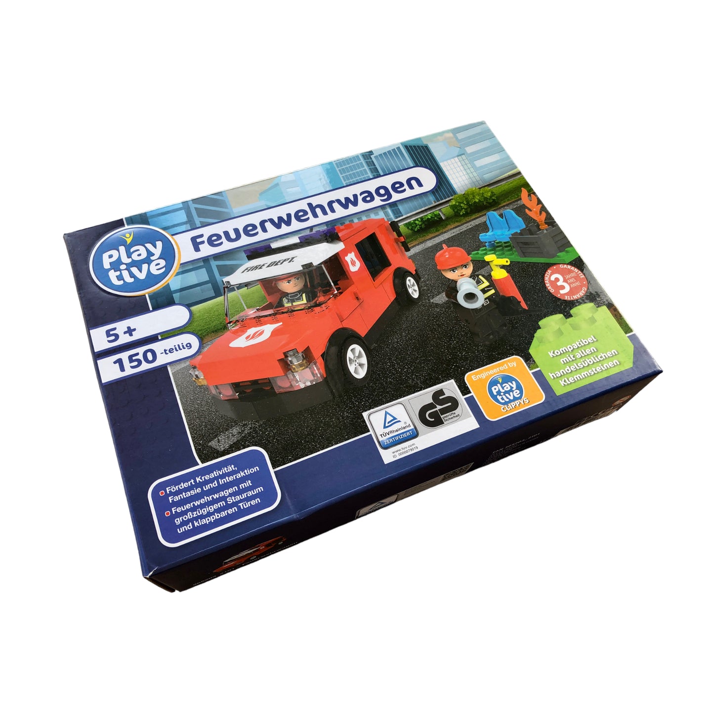 Playtive - Feuerwehrwagen - 150 Steine