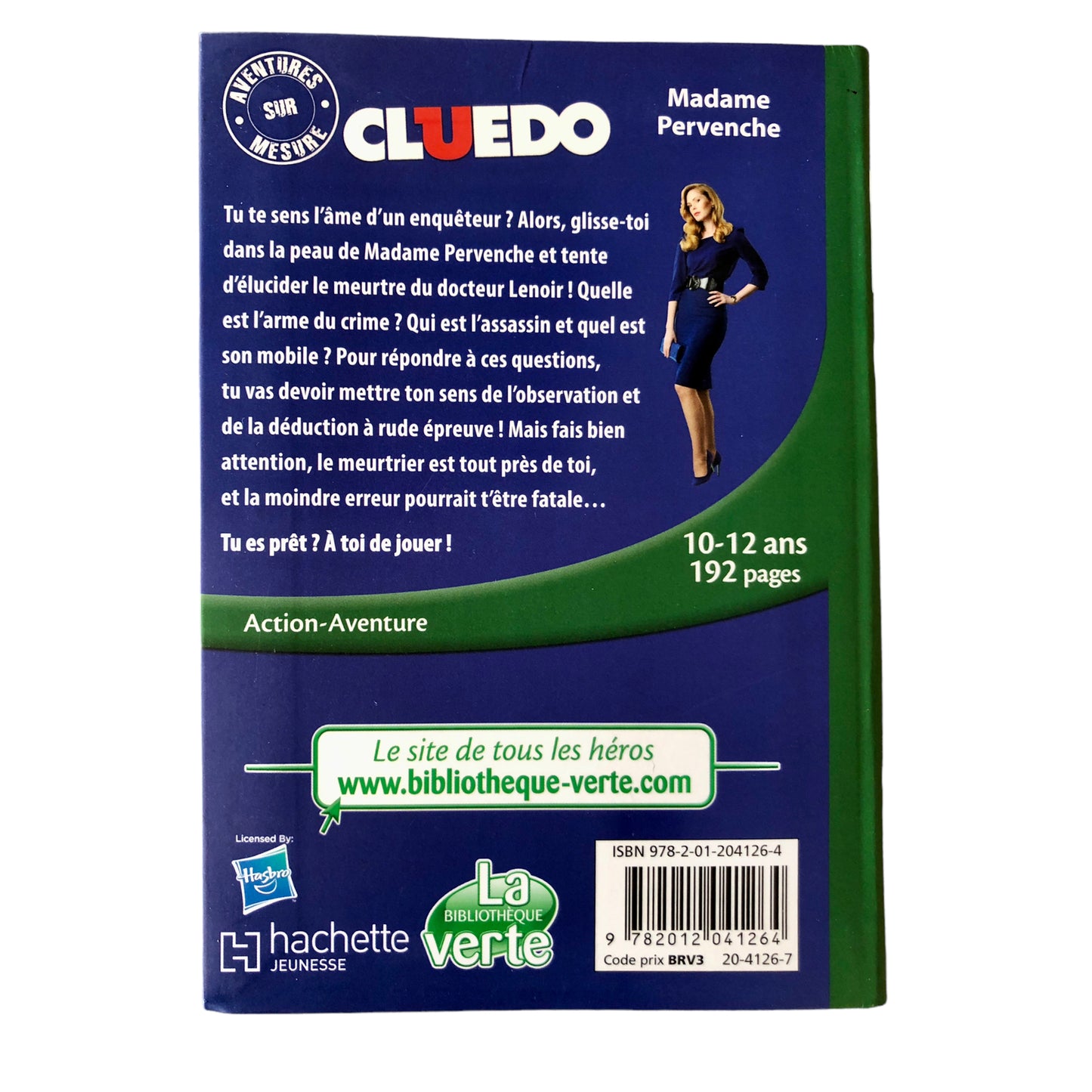 Aventure sur mesure - Cluedo - Madame Pervenche