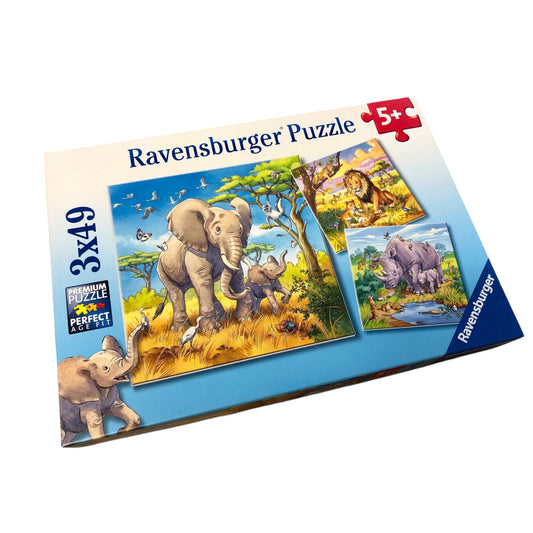 Puzzle Ravensburger - Puzzle Animaux Sauvages - 3x49 pièces