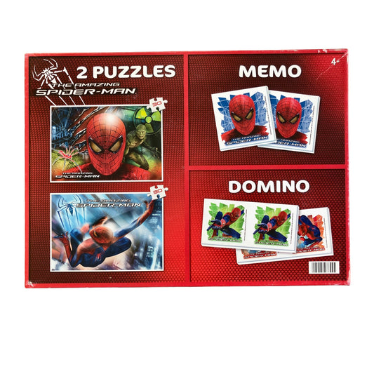 Clementoni - Jeu Spider Man 3 en 1 (Mémo, Puzzle, Domino)