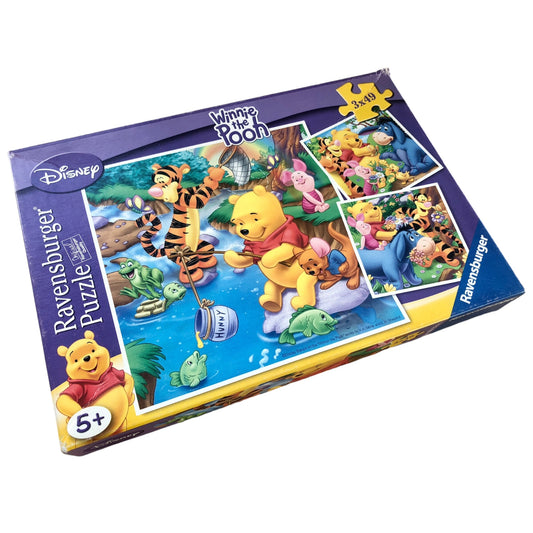 Ravensburger Puzzle - Winnie the Pooh beim Angeln - 3x49 Teile