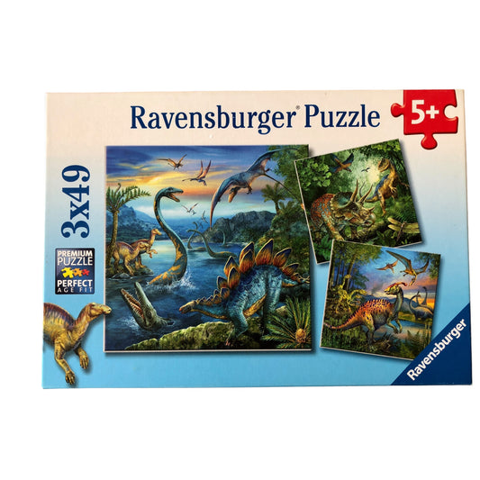 Ravensburger - Dinosaur Puzzle - 3x49 pieces