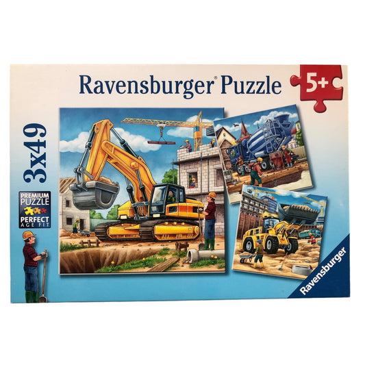 Ravensburger Puzzle - Große Baufahrzeuge - 3x49 Teile