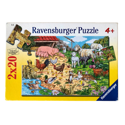 Ravensburger - Puzzle Animaux de la Ferme - 2x20 pièces