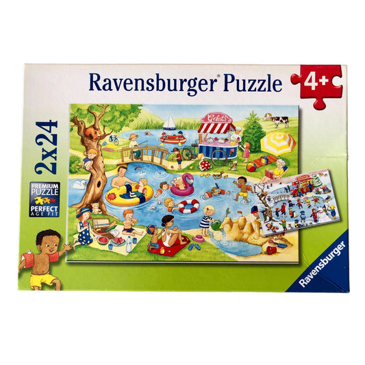 Ravensburger - Recreation at the lake - 2x24 pieces