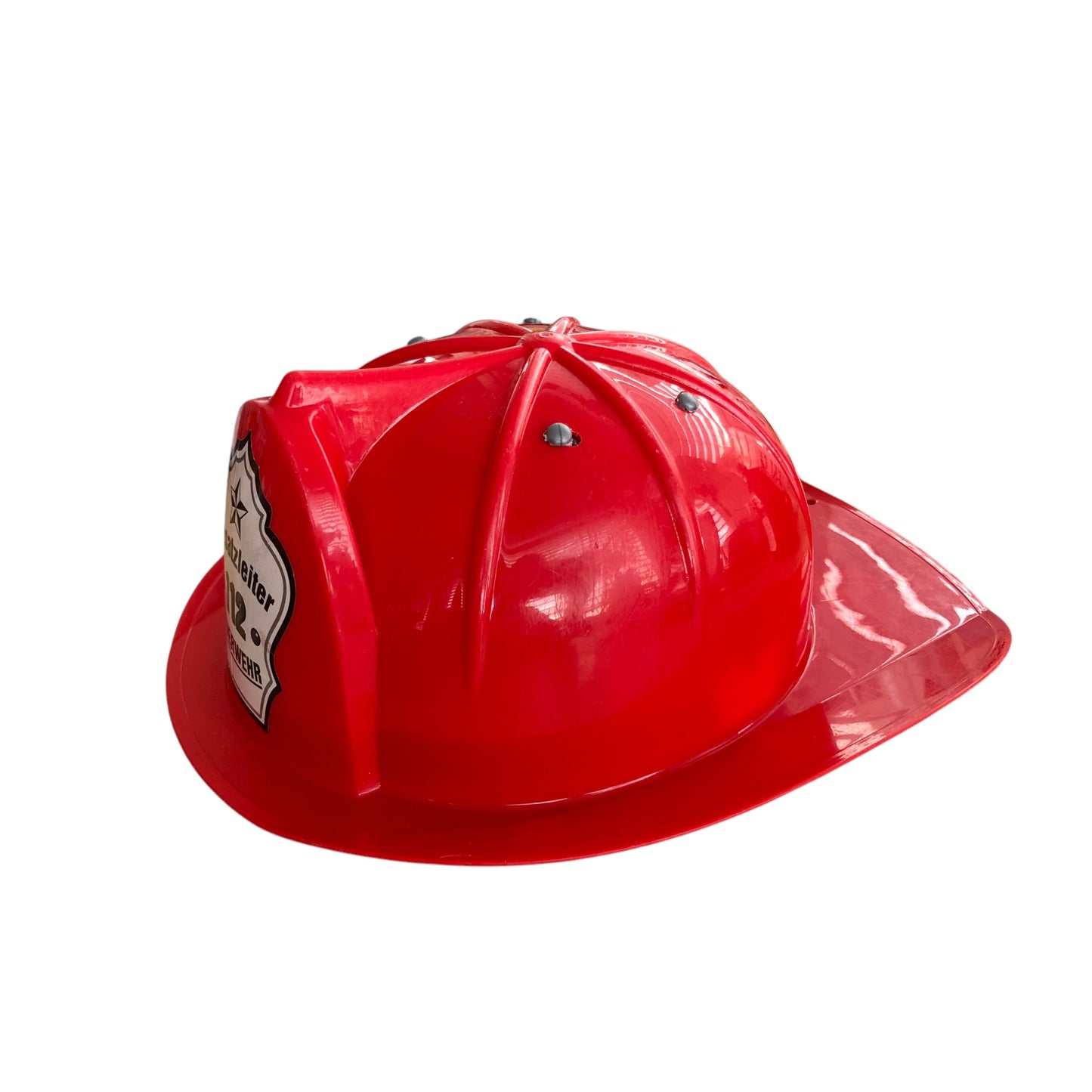 Casque de pompier pour enfant rouge