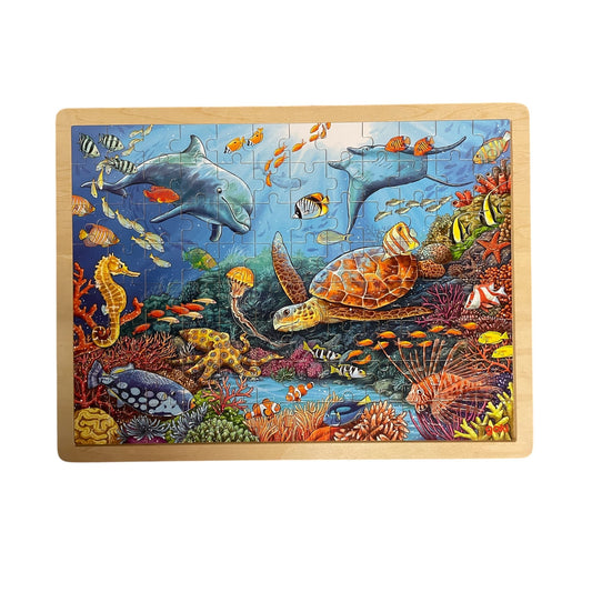 Puzzle en bois Goki - La vie sous-marine