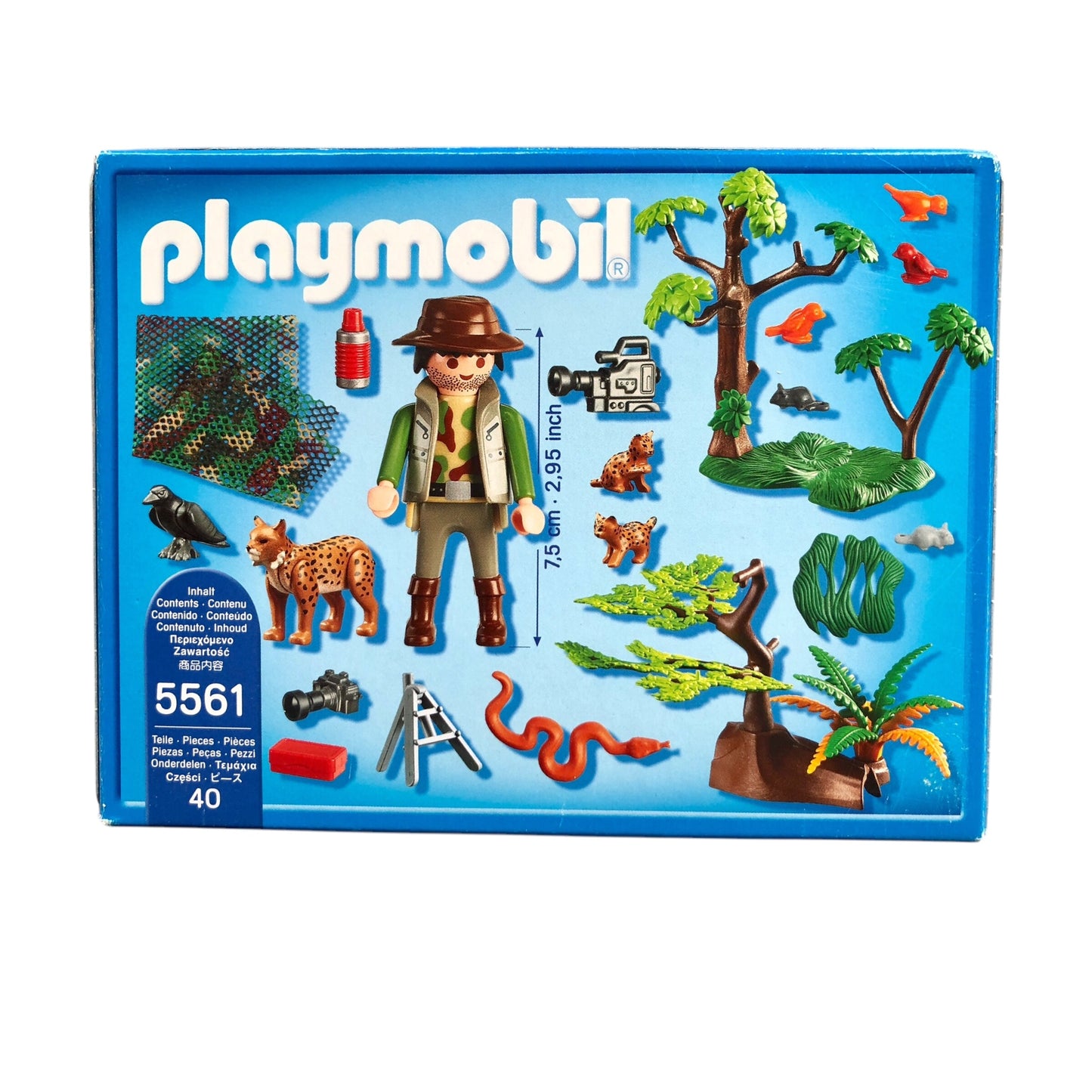 Playmobil ® Wild Life 5561 Explorer and lynx family