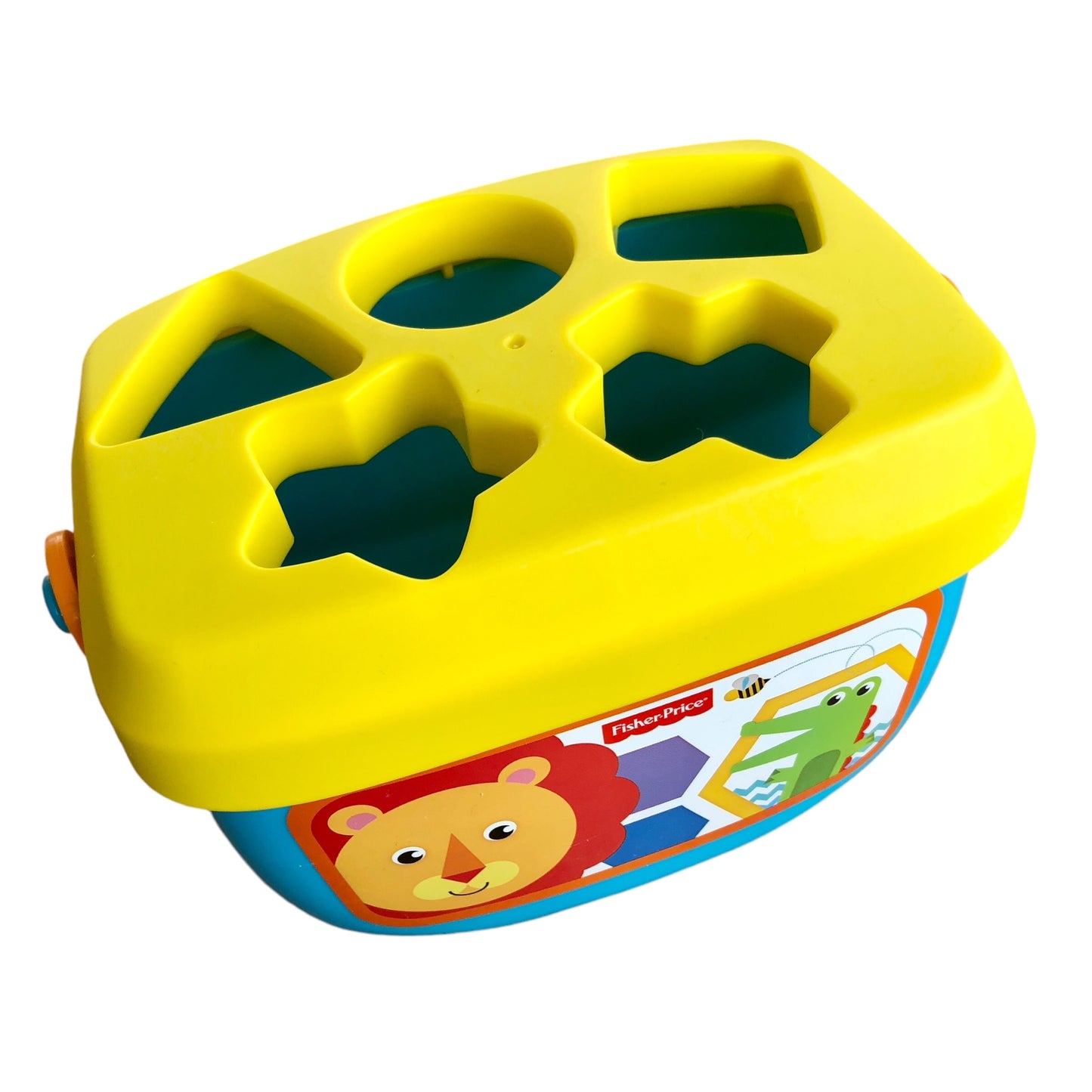 Fisher Price - Babys erste Bausteine, 5 Formen, leuchtende Farben und Aufbewahrungseimer