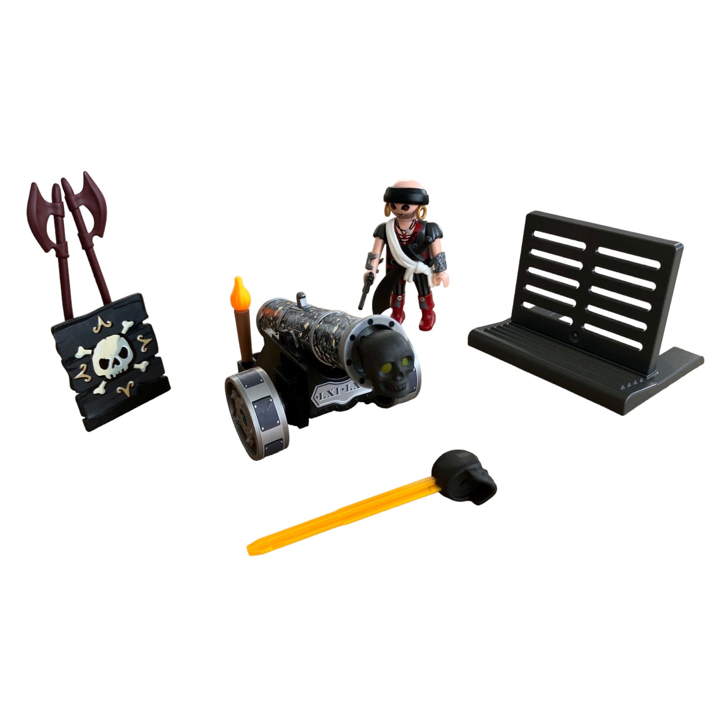 Playmobil ® 6165 Black Interactive Cannon with Raider