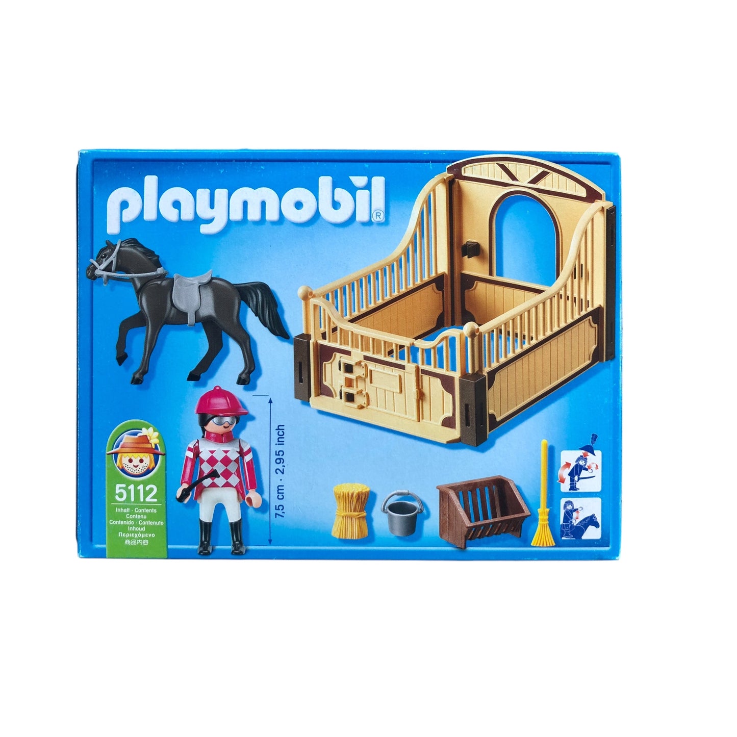 Playmobil ® 5112 Cheval arabe avec jockey et écurie