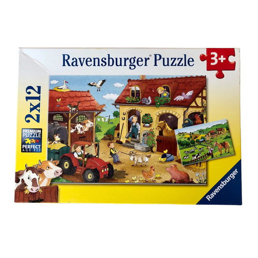Ravensburger - Working on The Farm - 2x12 pieces