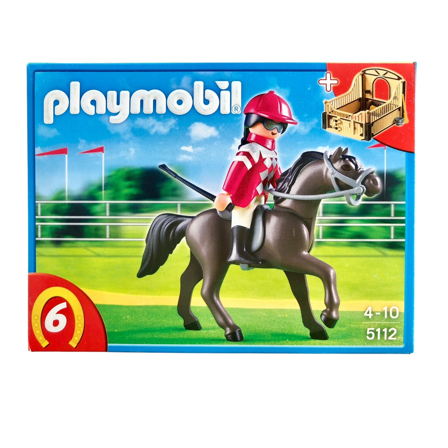 Playmobil ® 5112 Cheval arabe avec jockey et écurie