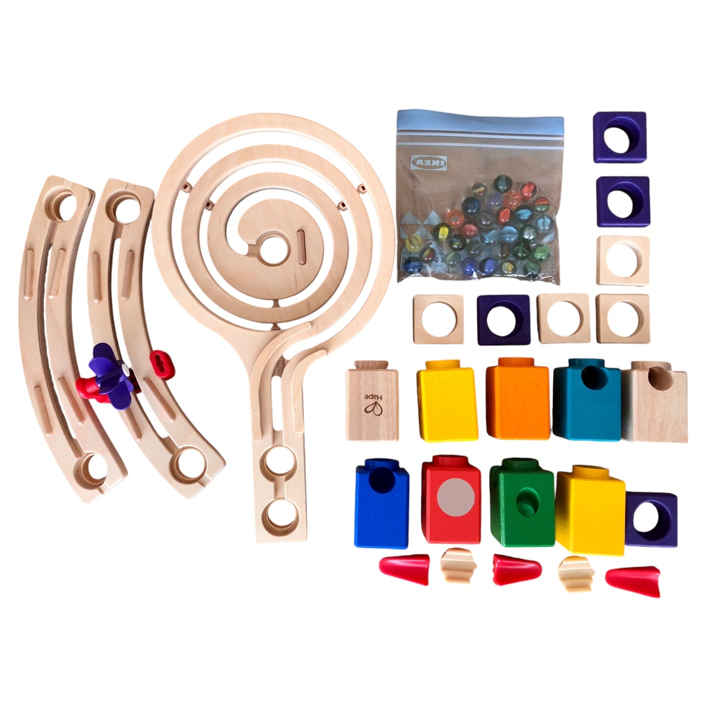 Hape - Quadrilla Kugelbahn Konstruktion E6021