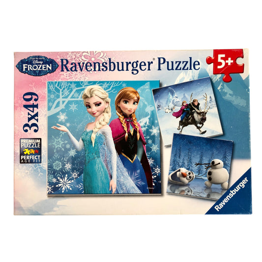 Ravensburger Puzzle Frozen, Adventure in Winterland 3x49 pieces