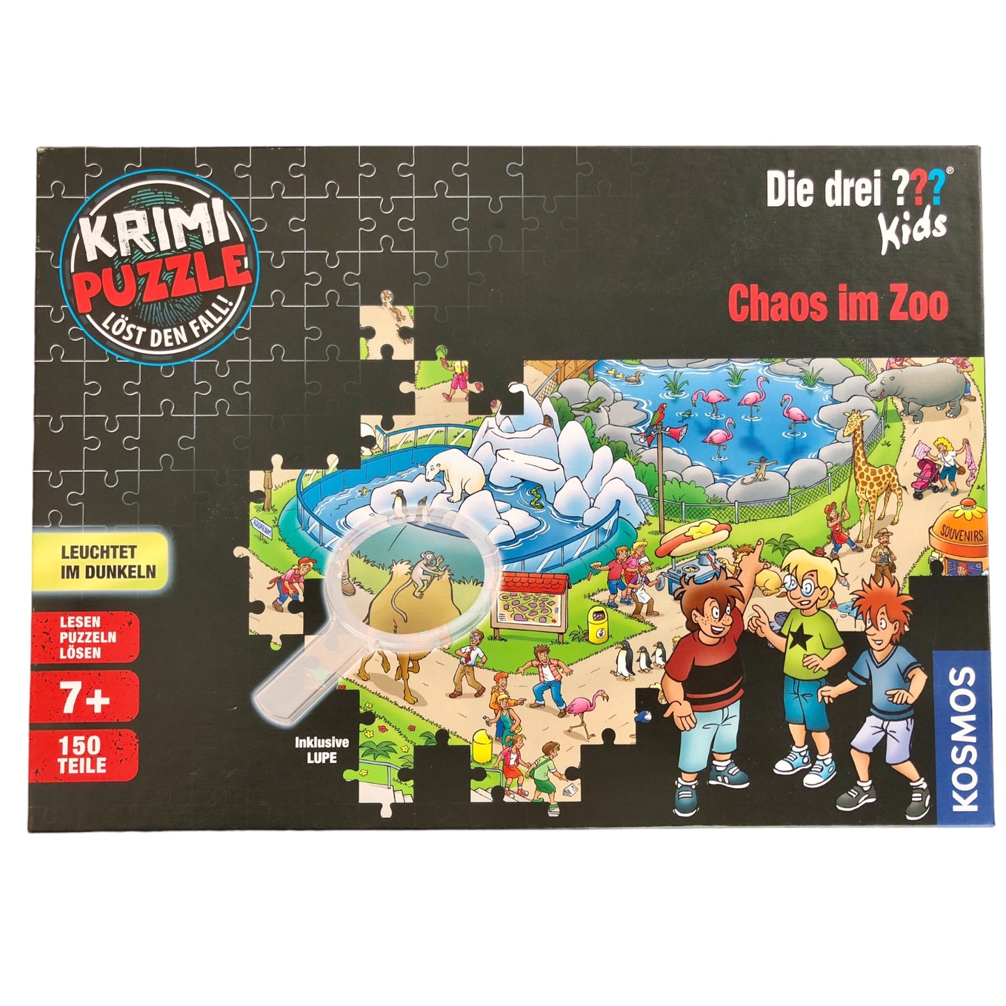 Krimi Puzzle - Die drei Kids - Chaos dans le Zoo - 150 pièces