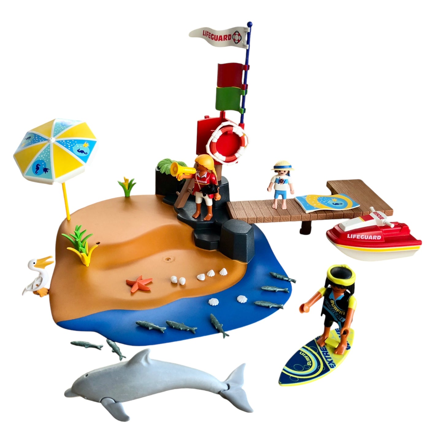 Playmobil 3664 3664 - Les Loisirs - Vacanciers / Poste de secours / Plage