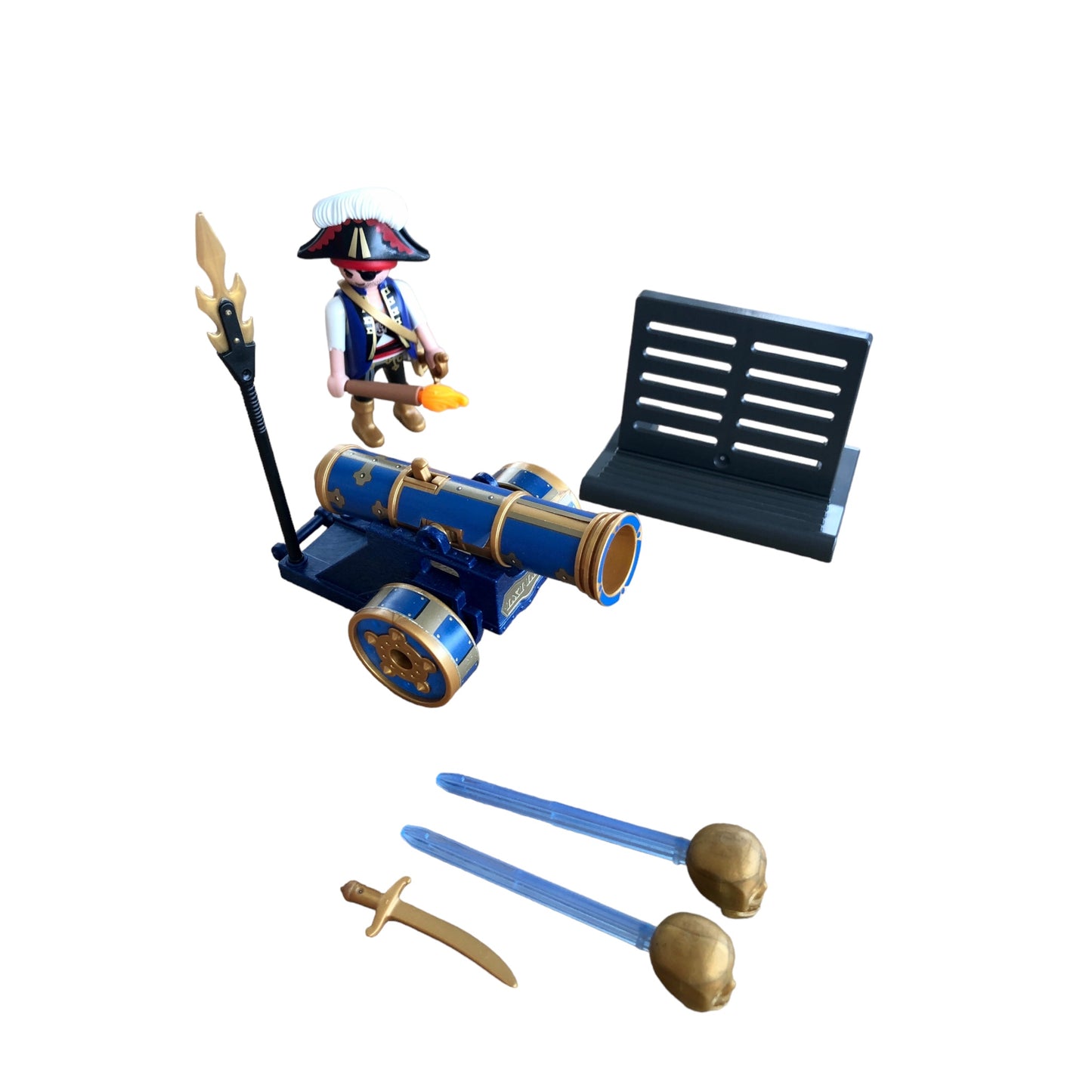 Playmobil ® 6164 Canon interactif bleu avec pirate 