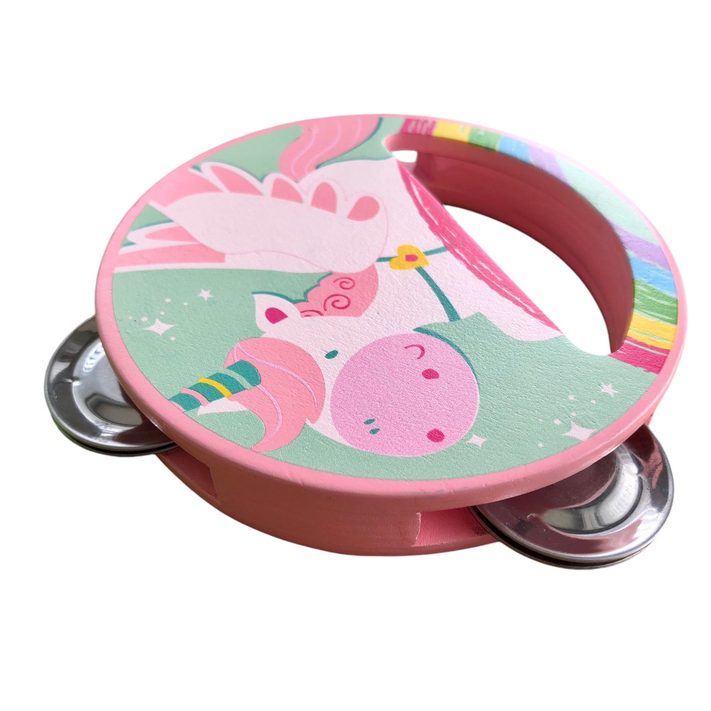 Tambourin en bois licorne