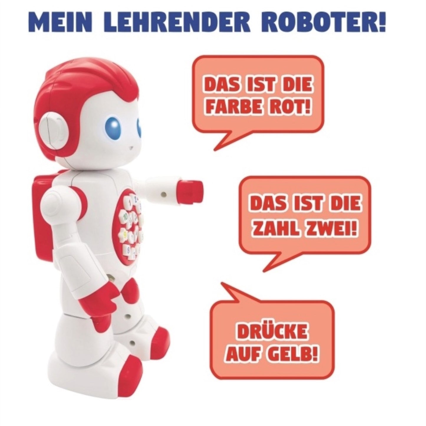 Lexibook POWERMAN FIRST Interactive talking learning robot with development and learning functions - German version