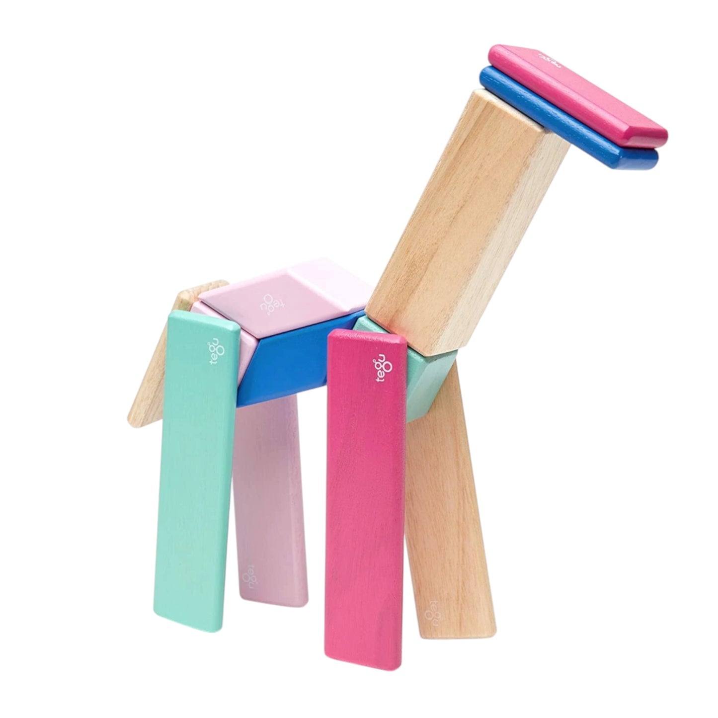 Tegu - Magnetic wooden set Blossom - 14 Pieces