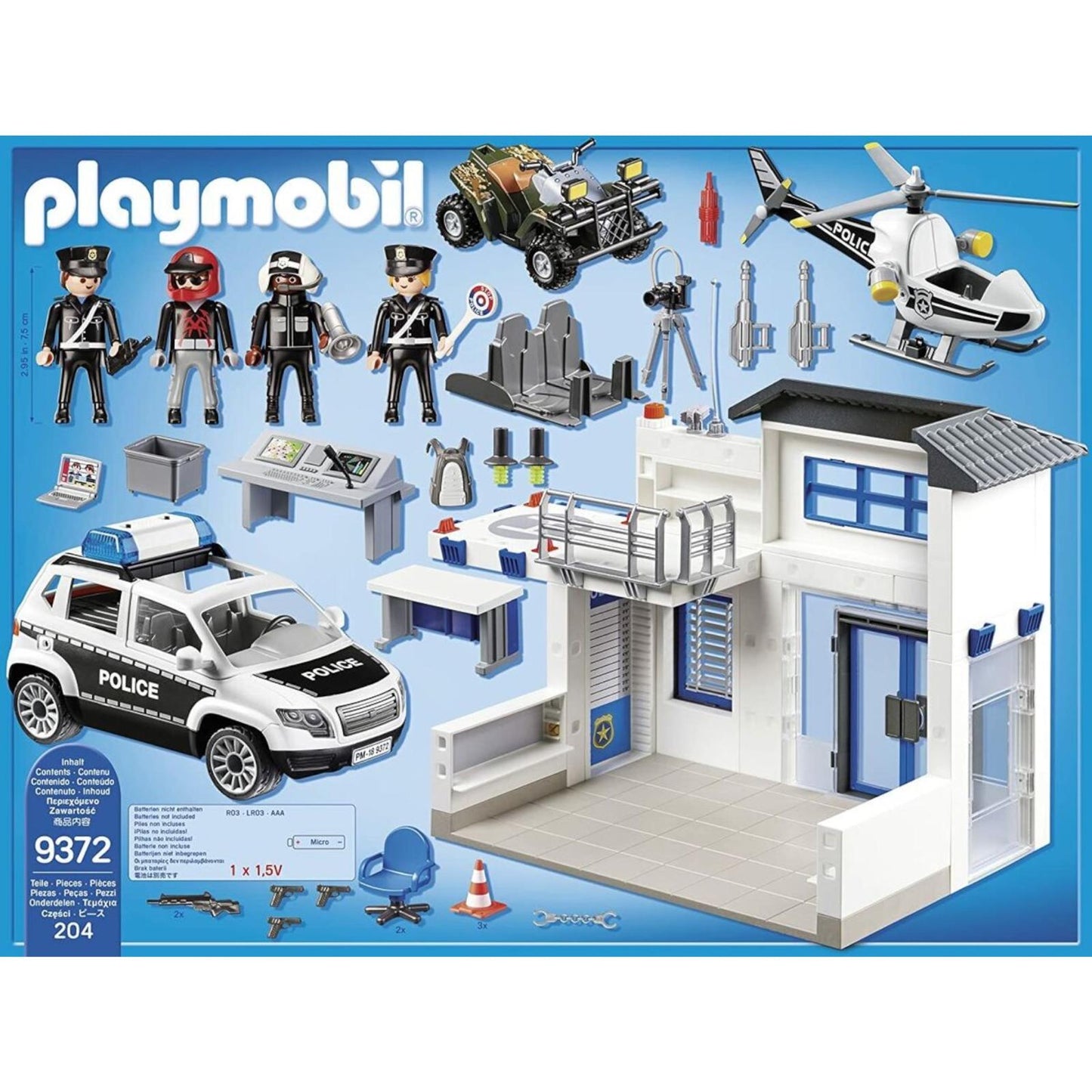 Playmobil® City Action 9372 Commissariat de police et véhicules