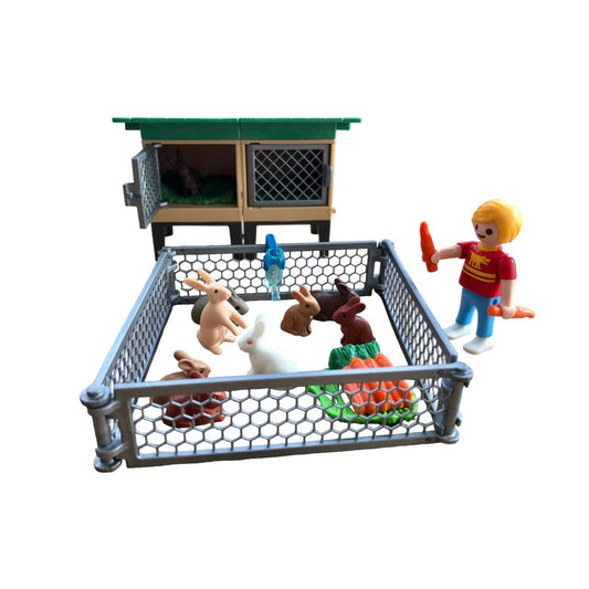 Playmobil Country 6140 - Enclos pour lapins avec clapier