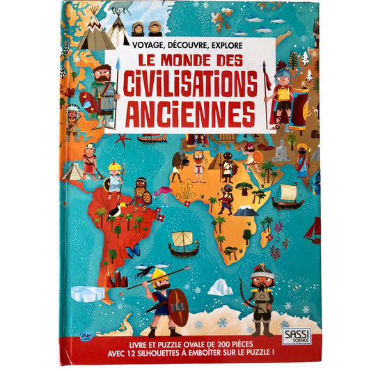 Le monde des civilisations anciennes, puzzle 200 pièces