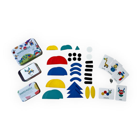Smartgames Tangram Kid- Holz Montessori Puzzle - 36 Teile und 60 Karten- Lernspielzeug Klassische Sortier- und Stapelspiele.